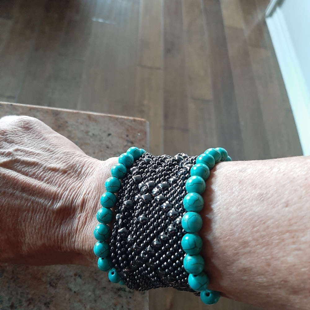 SG LIQUID METAL COLLECTION Black Chrome bracelet - Picture 9 of 11